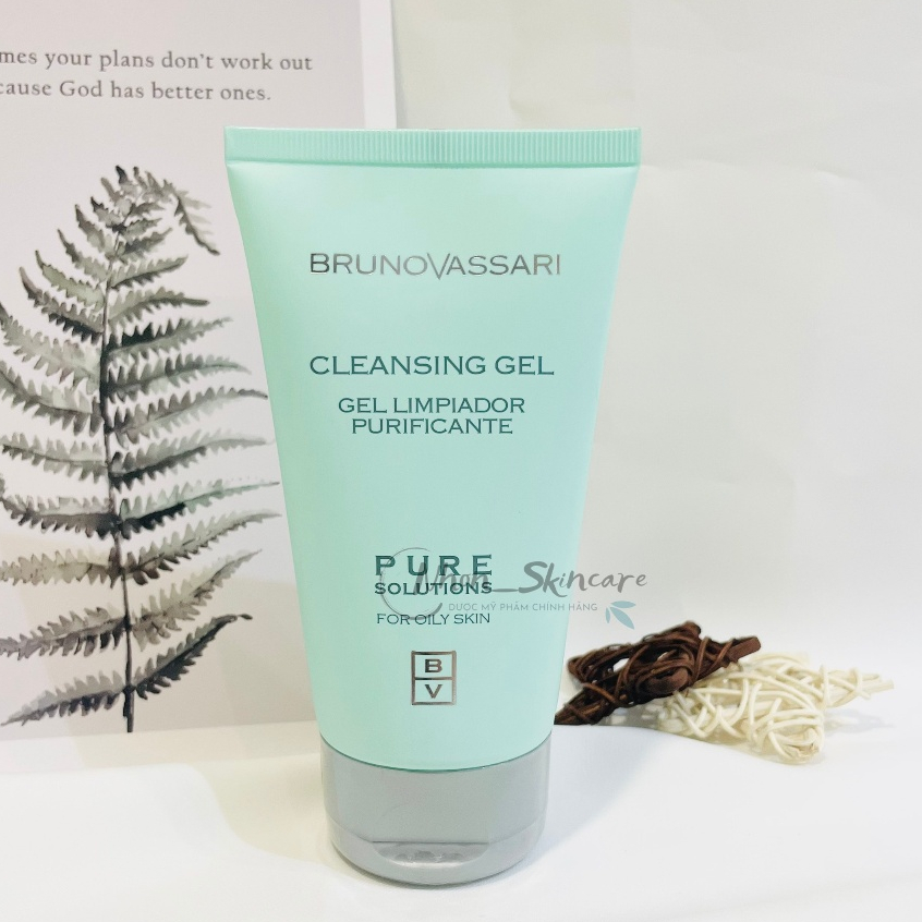 [Hàng Tem Cty] Gel Rửa Mặt Cho Da Dầu Mụn Bruno Vassari Pure Solutions Cleansing Gel