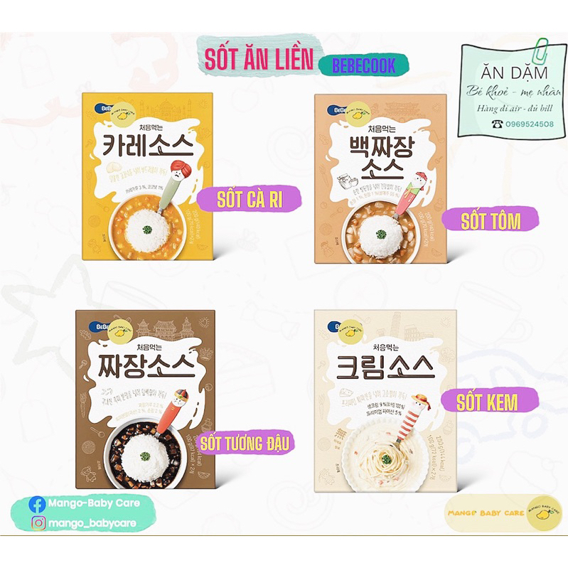 SỐT BEBECOOK TRỘN CƠM/MÌ ĂN LIỀN