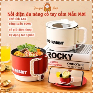  Nồi Lẩu Điện Mini  Nồi Lẩu Điện Đa Năng Chống Dính - Nấu Ăn Gấp Gọn Mini Nhỏ Ca Lẩu Đa Năng Dung Tích 1,5L Tiện Lợi Thô 