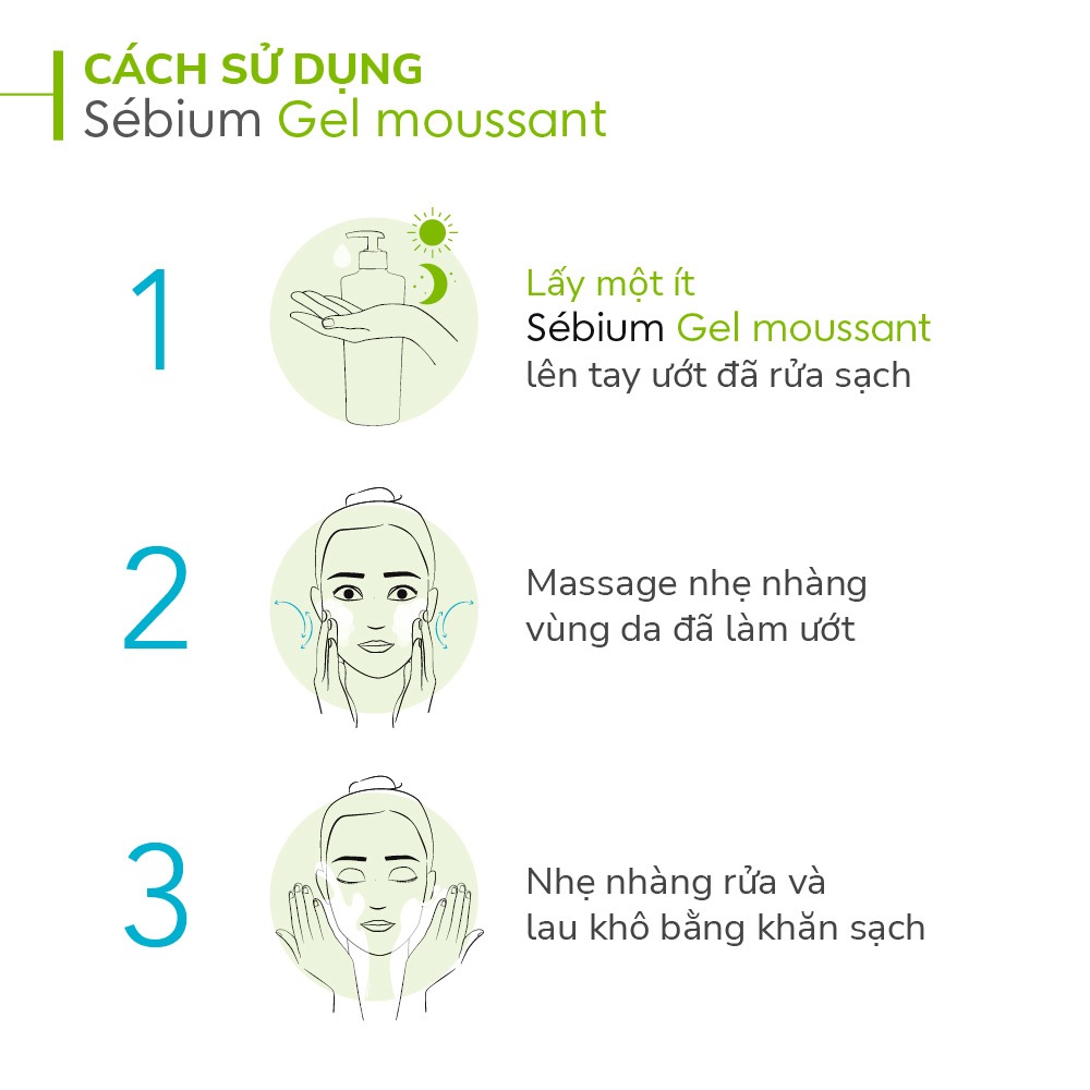 Gel Rửa Mặt Cho Da Dầu Hỗn Hợp Bioderma Sébium Gel Moussant 100ml