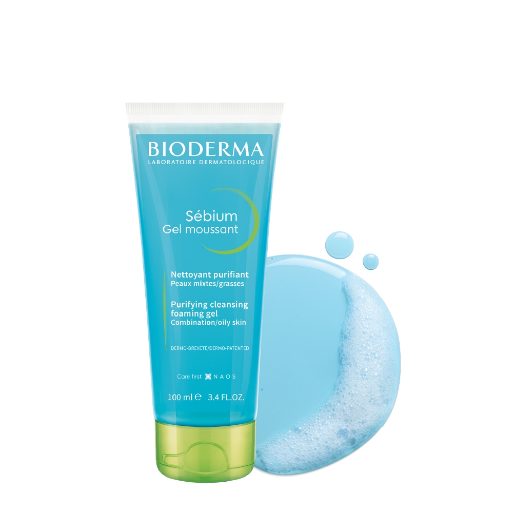Gel Rửa Mặt Cho Da Dầu Hỗn Hợp Bioderma Sébium Gel Moussant 100ml