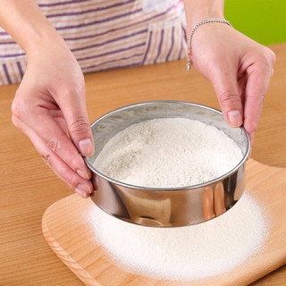 Rây bột inox 304 lỗ mịn nhỏ được gia công chắc chắc bền, rây bột làm bánh sàng lọc các loại bột