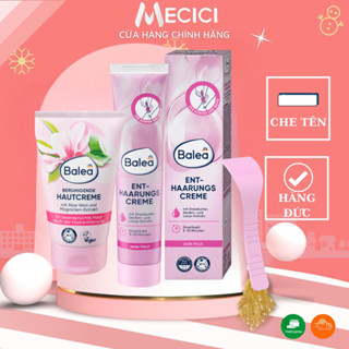 [CHE TÊN] Kem tẩy lông và kem dưỡng sau wax làm dịu da Balea, tẩy lông và ức chế mọc lông Balea