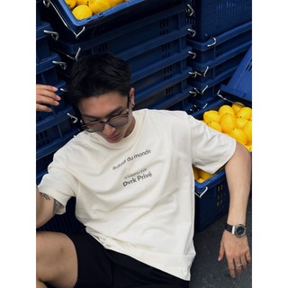 DVRK - Áo Thun Tay Ngắn Cổ Tròn In Logo World-DVRK-24SS