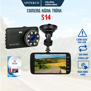 Camera hành trình ONTEKCO S14 Tiếng Việt chuẩn, hình ảnh sắc nét 1080P 8 LED góc rộng hỗ trợ công nghệ WDR