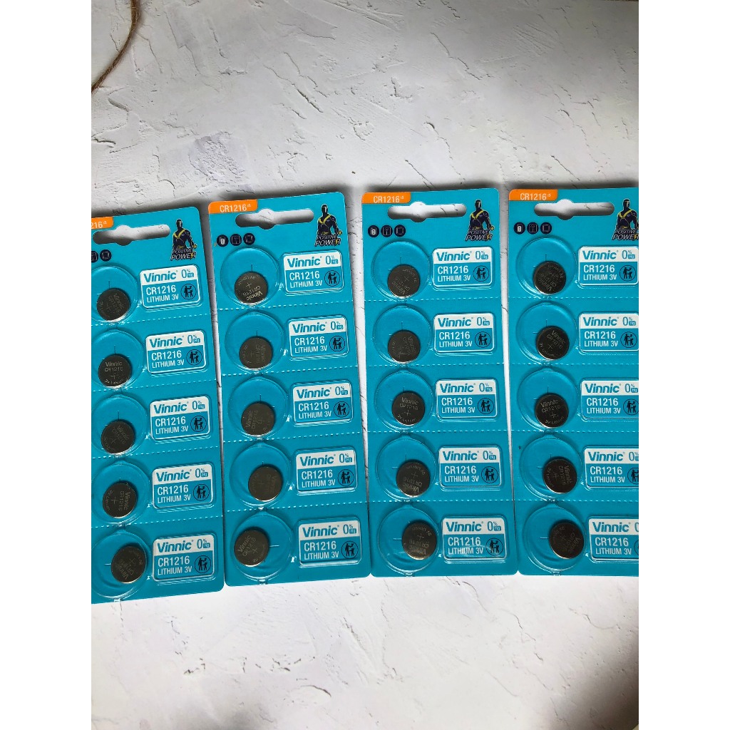 [CHÍNH HÃNG HCM] Vỉ 5 Viên Pin Đồng Hồ CR1216 1216 VINNIC Li