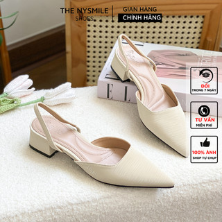 Giày cao gót nữ , giày quai hậu 5p - thenysmile - hipo