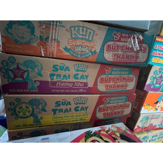 Sữa Kun trái cây quý khách lưu ý hàng bán ko kèm quà tặng,date từ tháng7 tới tháng10 tùy vị ạ