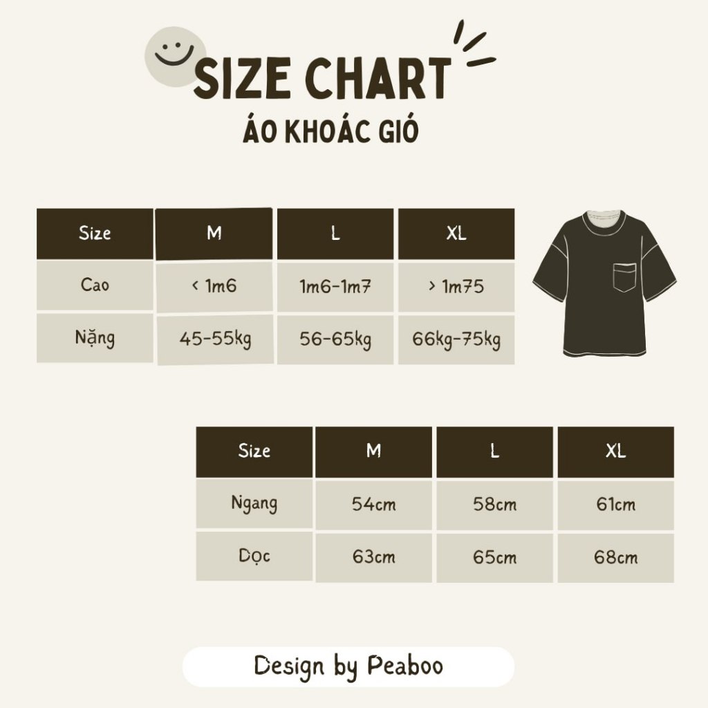 Áo Khoác Gió Nam Nữ Mũ Cao Cấp 2 Lớp PEABOO Chống Nước Chống Nắng Form Rộng Kiểu Dáng Unisex | BigBuy360 - bigbuy360.vn