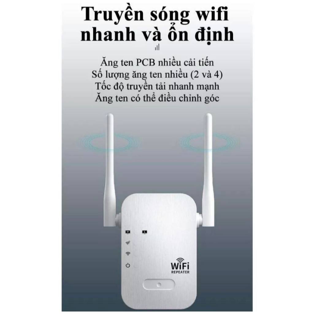 Bộ Kích Sóng Wifi Cao Cấp wifi 4 Râu Cực Mạnh, Cục Kích Wifi Siêu Khỏe Tăng Sóng Wifi Lên Tốc Độ Cao