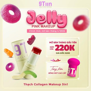 Son thạch Jelly Pink Makeup 9Tiin Mit Beauty dưỡng môi căng bóng mọng nước lâu trôi