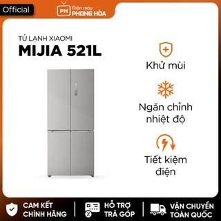 Tủ lạnh 4 cánh siêu mỏng Xiaomi Mijia 521L- Bảo hành 18 tháng