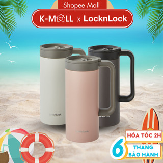 Ly giữ nhiệt LocknLock 473ml LHC4247 , có tay cầm miệng ly rộng, đế silicone chống ồn - K-MALL