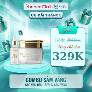 ( MQ SKIN VIỆT NAM ) Combo Dưỡng Da Cao Ná.m, Serum Sâm Vàng - MQ Skin