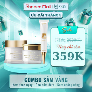 ( MQ SKIN VIỆT NAM ) Combo Cao Ná.m, Kem Face, Kem Ch.ống Nắng Sâm Vàng MQ Skin
