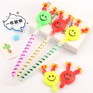 Kèn thổi còi tai thỏ hình mặt cười cute kèn cổ vũ còi cổ động