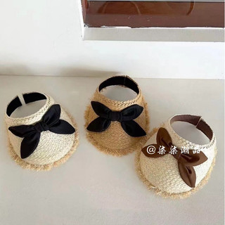 Nón cói phối nơ cho bé 2-5tuổi