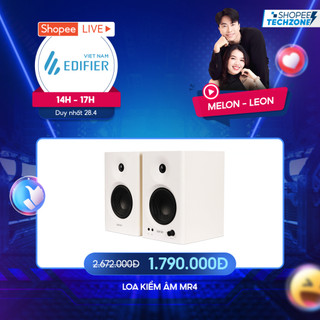 Bộ loa kiểm âm EDIFIER MR4 Sang trọng | Công suất 42W | Vỏ gỗ chống dội âm | Chính hãng - Bảo hành 15 tháng