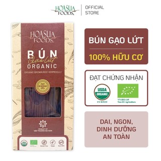 Bún gạo lứt hữu cơ Hoa Sữa 250g Organic Brown Rice Noodle