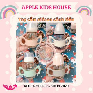 Tay cầm silicon cánh tiên lắp vừa bình Moyuum, Upis, …