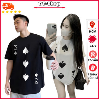 Đồ bộ thể thao nam in LÁ BÀI BA BÍCH chất thun mè co giãn ,bộ quần áo hè Cộc Tay Co Giã