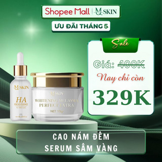 Combo Dưỡng Da Cao Ná.m, Serum Sâm Vàng - MQ Skin