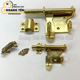 Chốt cổng đồng thau to đại phi 10mm và 20mm, chốt cửa cánh to bằng đồng, chốt ngang có khóa lưỡi gà