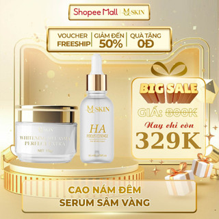 Combo Dưỡng Da Cao Ná.m, Serum Sâm Vàng - MQ Skin