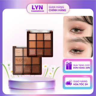 (Tặng cọ mắt ) Bảng phấn mắt ROTO 9 ô Tone nâu ngọc trai siu xinh