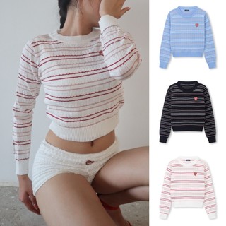 Áo dệt kim kẻ ngang dài tay DEVONLTD®