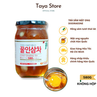 Hồng sâm mật ong honey red ginseng tea nonghyup và dooraeone hàn quốc hũ 580g