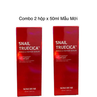 Combo 2 Chai Serum Phục Hồi Da Some By Mi Snail Truacica 50ml