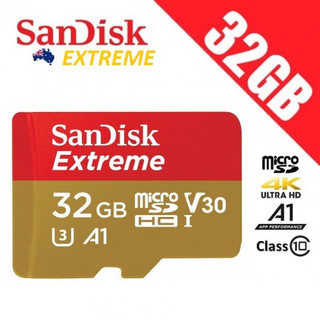Thẻ nhớ microSD SanDisk Extreme U3 V30 100mb/s 32GB - Vàng Đỏ