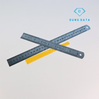 Thước kẻ inox đo thun 20cm 30cm - DŨNG DATA
