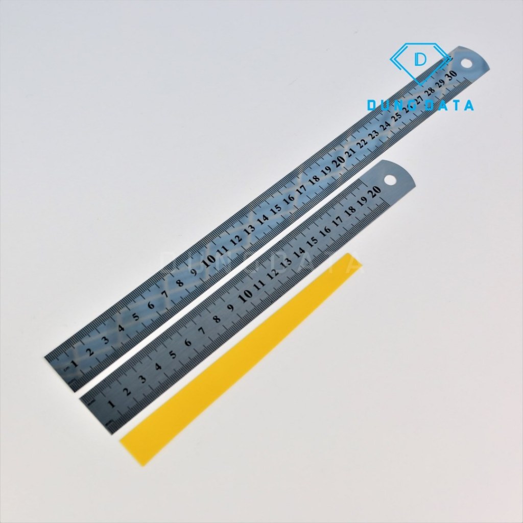 Thước kẻ inox đo thun 20cm 30cm - DŨNG DATA