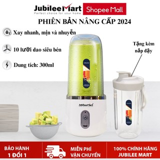  Máy Xay Sinh Tố Jubilee Mart 400ML 10 Lưỡi Cầm Tay Sử Dụng Pin Sạc Cổng USB Tiện Dụng