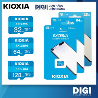 Thẻ nhớ Micro SD Toshiba KIOXIA 32GB/ 64GB/ 128GB, Class 10 UHS-I - 100Mb/s, Dùng Cho Camera, Máy ảnh, Bảo Hành 5 Năm