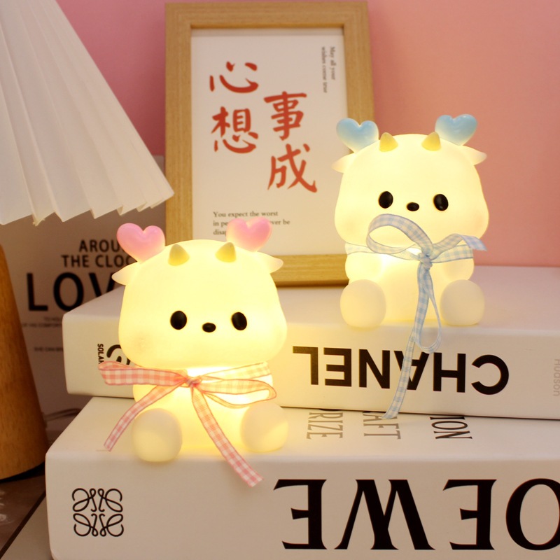 Đèn Ngủ hình Rồng cute Trang Trí 3D Mini Hoạt Hình Decor Dễ Thương Cho Phòng Ngủ, Quà tặng đáng yêu, Trang trí nội thất