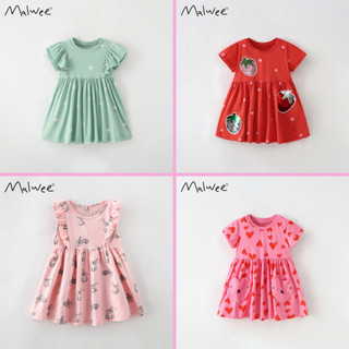 BST váy hè Malwee cotton nhiều hoạ tiết xinh xắn cho bé gái 2-7 tuổi - TOPZKIDS