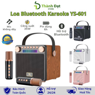 Loa Bluetooth Karaoke Kèm Micro SU-YOSD YS-601 Phong cách cổ điển - Âm thanh siêu hay - bass căng - Thay đổi giọng