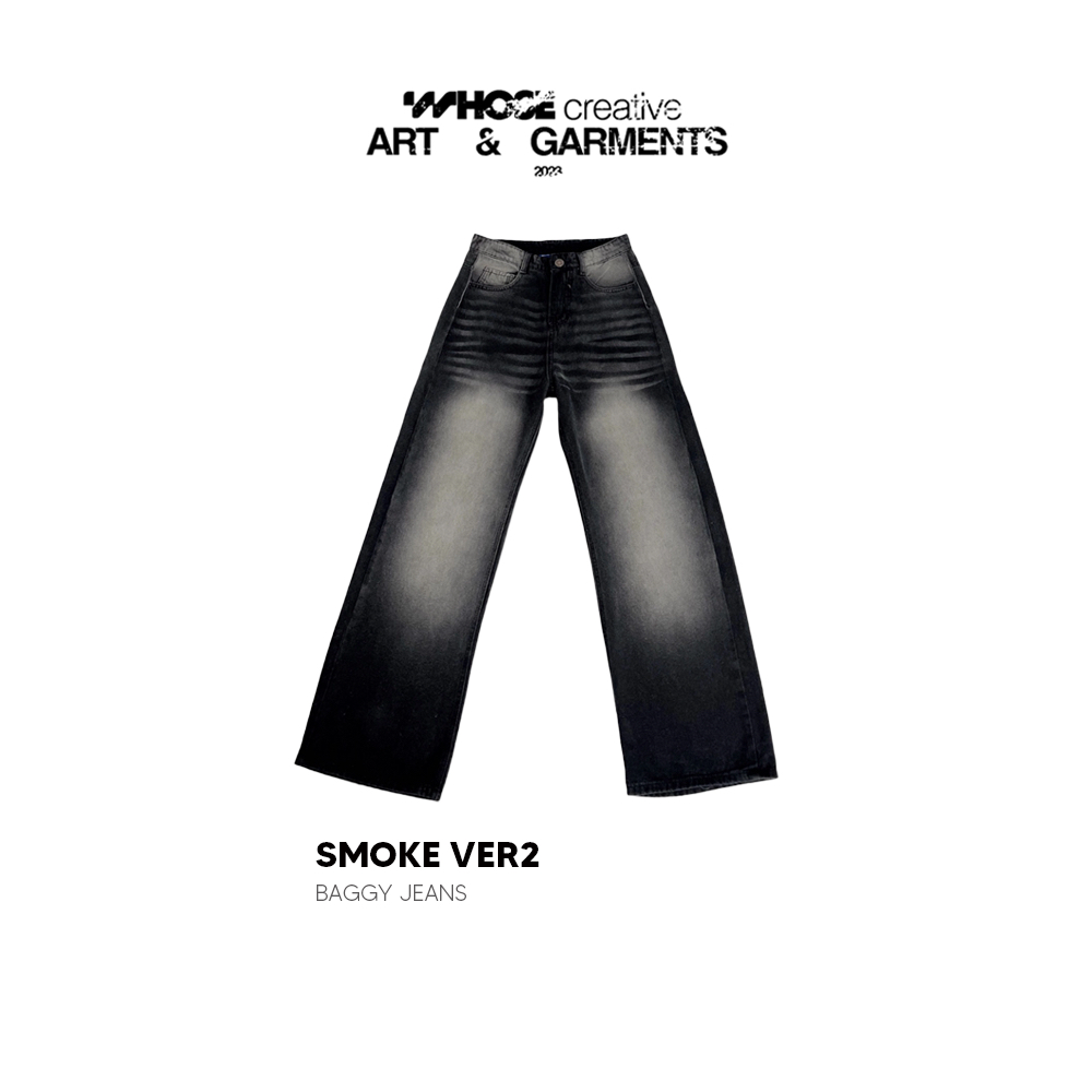 SMOKE V.2 WASH JEANS quần jeans xám khói wash version 2 1005