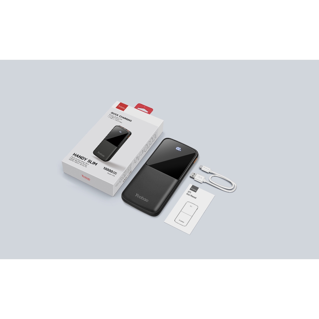 Sạc dự phòng 10000mAh/20000mAh Q15/ Q21 Yoobao | Sạc nhanh hỗ trợ nhiều cổng | Màn hình Led kỹ thuật số | BH 12 tháng | BigBuy360 - bigbuy360.vn