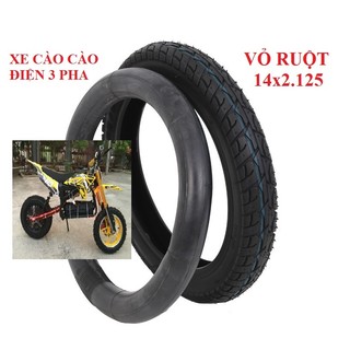Vỏ ruột săm lốp xe điện cào cào mini 14x2.125