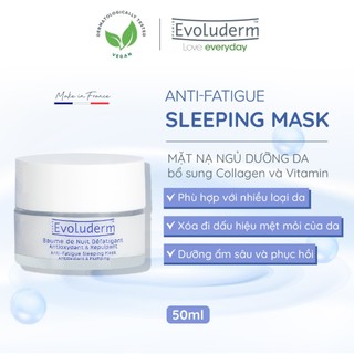 Mặt nạ ngủ dưỡng da Evoluderm bổ sung Collagen và Vitamin cho làn da căng mọng và rạng rỡ 50ml