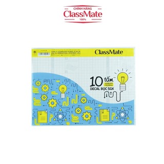 Decal Bọc Sách Giáo Khoa Cấp 1 bản thường + bọc vở CLASSMATE Chất Liệu Nhựa Trong, Dẻo, Bền DC315 (170x240mm)