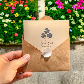 Thiệp Giấy Kraft Cao Cấp Kèm Bao Thư Phong Cách Vintage, Thiệp Cảm Ơn, Chúc Mừng Sinh Nhật
