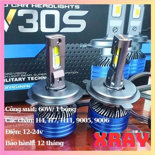 Đèn Pha led V30s Siêu sáng với 24 chíp led, có đầy đủ các chân  H1,H4, H7, H11, 9005, 9006( giá 1 bóng)