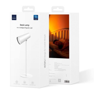 Đèn để bàn đa năng 4in1 desk lamp wiwu wi-d8 không dây 2 chế độ đèn, xoay 360, đèn ngủ, đèn để bàn