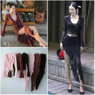 🌸 Sét lưới bèo tay loe siêu tôn dáng - SML 🌸