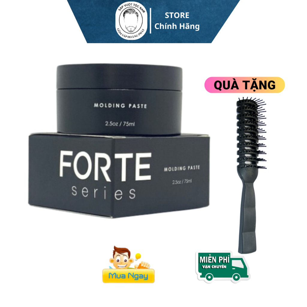 [Chính Hãng] Sáp vuốt tóc nam Forte Series Molding Paste 75ml - Tặng Lược Chaoba